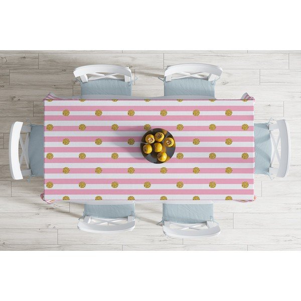 Golden Dots pamutkeverék asztalterítő, 140 x 180 cm - Minimalist Cushion Covers-image-1