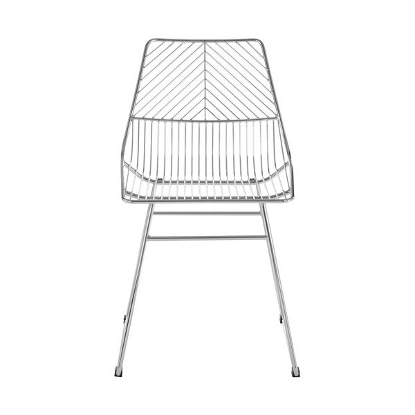 Ezüstszínű fém étkezőszék District – Premier Housewares-image-2