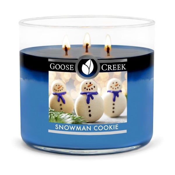 Snowman Cookie illatgyertya üvegben, égési idő 35 óra - Goose Creek