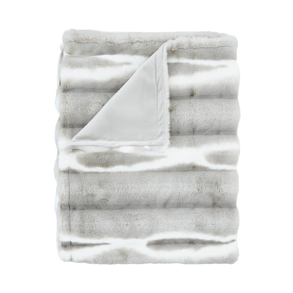 Világosszürke műszőrme takaró 130x170 cm Flint – Catherine Lansfield