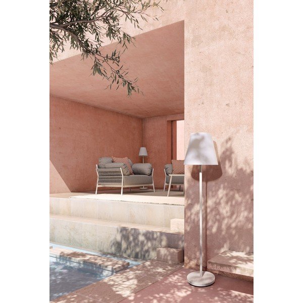 Fehér LED állólámpa távirányítóval-hangszóróval (magasság 150 cm) Solar – Bizzotto-image-2