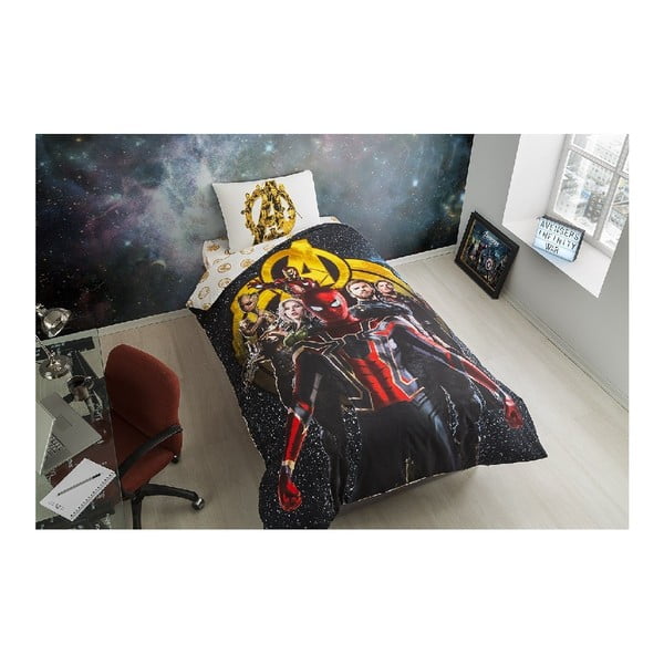 All Heroes pamut ágyneműhuzat-garnitúra egyszemélyes ágyhoz, 160 x 220 cm
