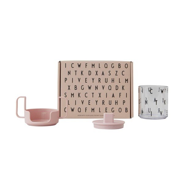 Grow With Your Cup rózsaszín gyerekbögre - Design Letters-image-2