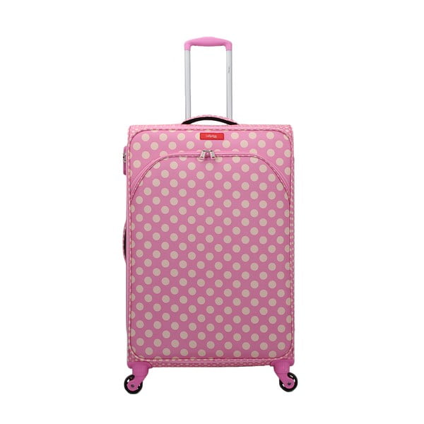 Jenny rózsaszín gurulós bőrönd, magasság 77 cm - Lollipops