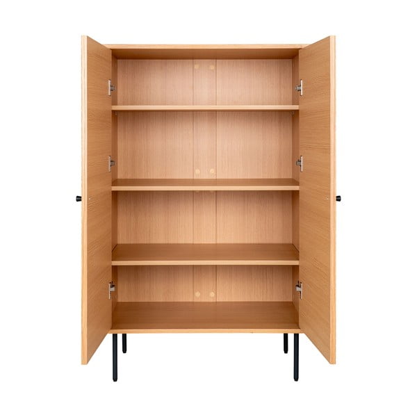 Natúr színű szekrény tölgyfa dekorral 80x130 cm Kyoto – House Nordic-image-3