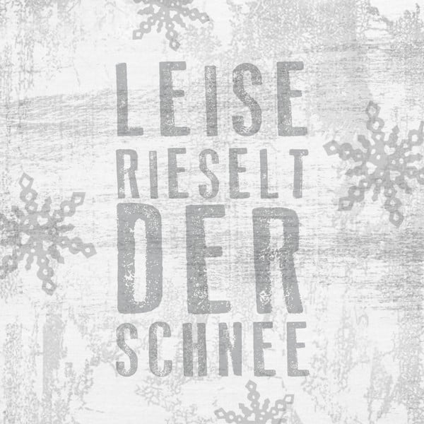 Leise Rieselt Silver 10 db-os papírszalvéta szett karácsonyi motívummal - PPD