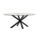 Étkezőasztal üveg asztallappal 100x200 cm Argo – Kave Home