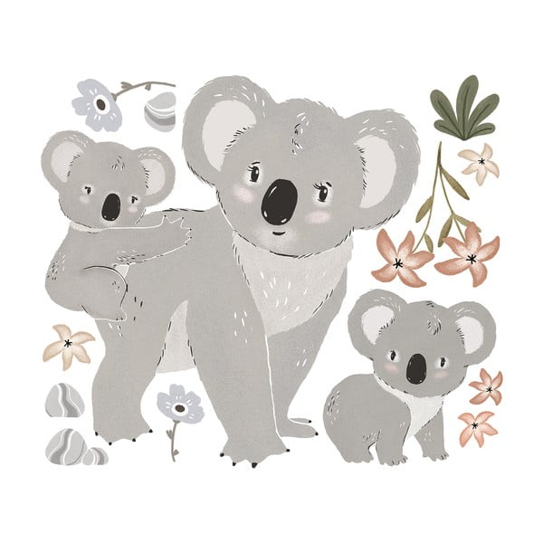 Matrica lap 54x46 cm Koalas Family – Lilipinso