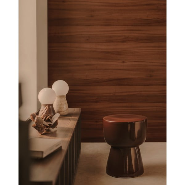 Bézs asztali lámpa (magasság 31,5 cm) Okeni – Kave Home-image-3