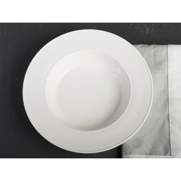 Ridget fehér porcelán mélytányér, ø 22,5 cm - Mikasa-image-3
