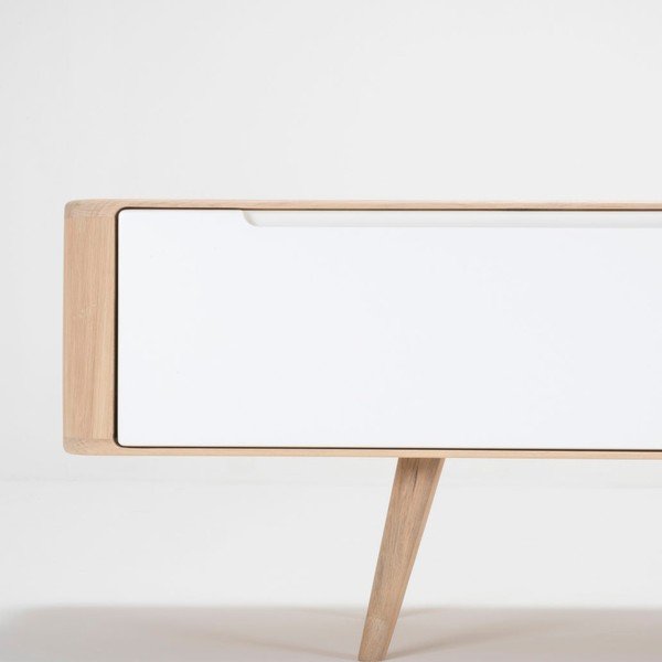 Ena tölgyfa TV-állvány, 225 x 55 x 45 cm - Gazzda-image-3