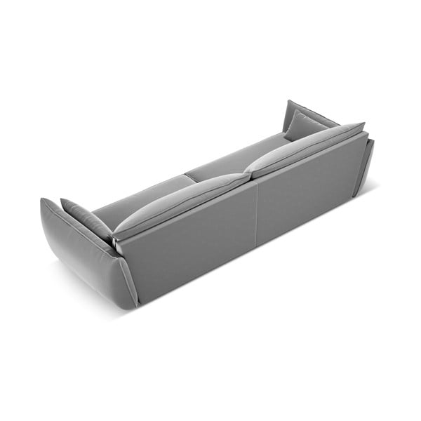 Világosszürke bársony kanapé 248 cm Vanda – Mazzini Sofas-image-3