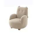 Bézs buklé gyerek fotel Rocky – Vipack