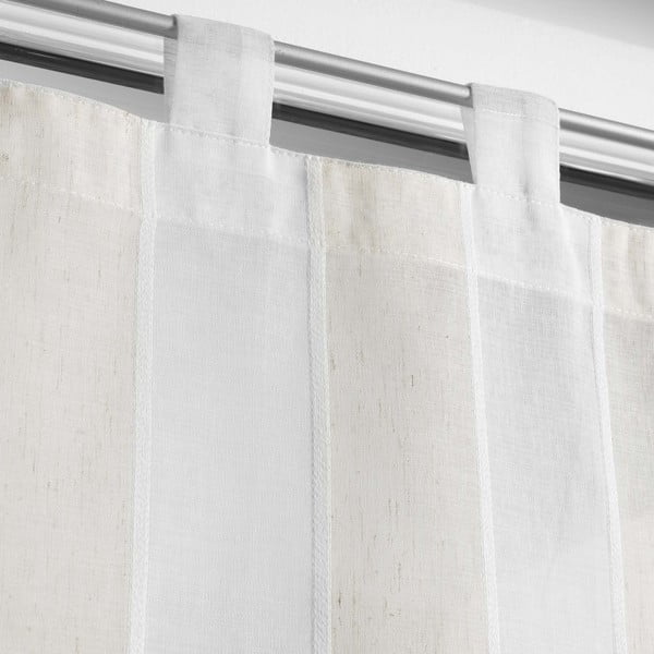 Krémszínű átlátszó függöny szett 2 db-os 60x120 cm Palaos – douceur d'intérieur-image-1