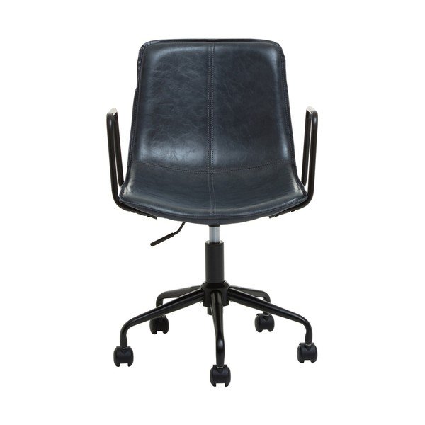 Sötétszürke bőrutánzat irodai szék Branson – Premier Housewares-image-2