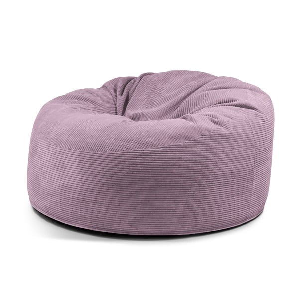 Lila kordbársony babzsákfotel Om 135 – SLOWDOWN