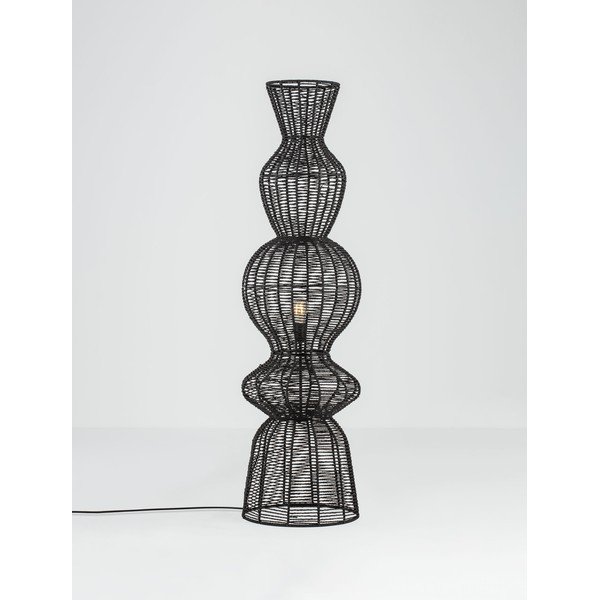 Matt fekete kötél állólámpa (magasság 136 cm) Breena – Nova Luce-image-4