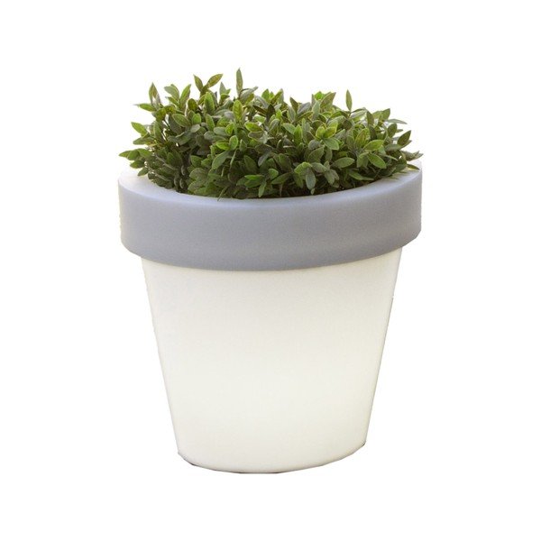 Classic fehér kaspó háttérvilágítással, ⌀ 45 cm - Tomasucci-image-3