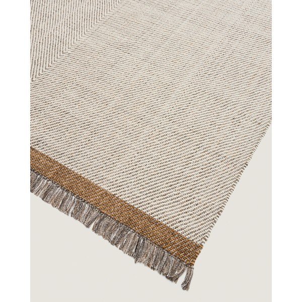 Krémszínű kézi szövésű gyapjú szőnyeg 200x300 cm Brina – Kave Home-image-4