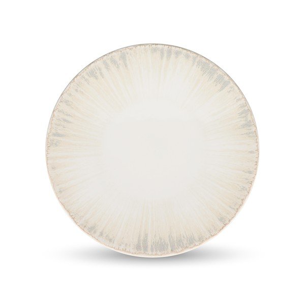 Világosszürke szervírozó porcelán tányér ø 32 cm Nuance – BonBistro