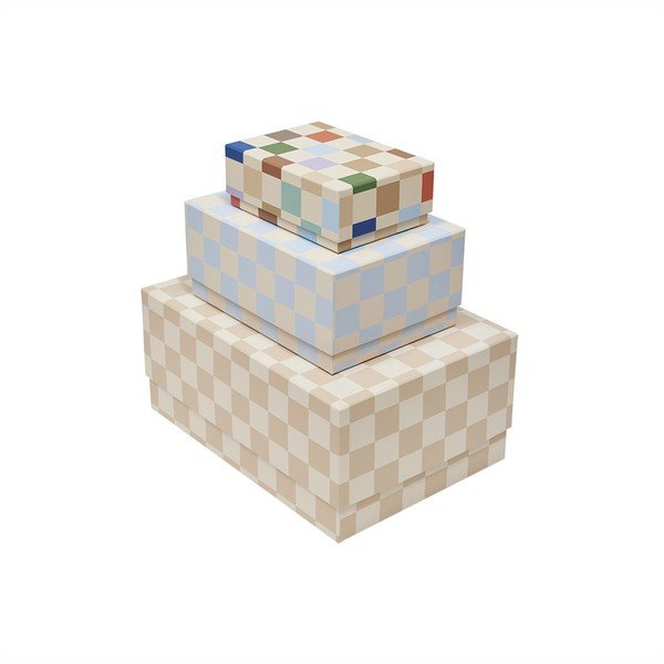 Karton gyerek tárolódoboz szett 3 db-os 31x22x14 cm Mana – OYOY Mini