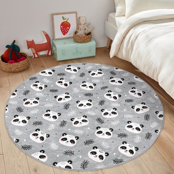 Szürke gyerek szőnyeg ø 120 cm Comfort – Mila Home-image-4