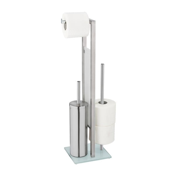 Rivalta wc-papír tartó állvány kefével - Wenko-image-2