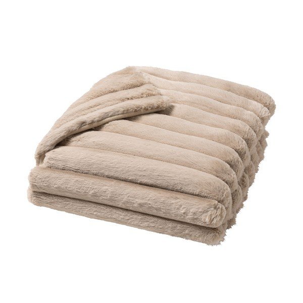 Bézs mikroplüss takaró 180x220 cm Boudoir – douceur d'intérieur