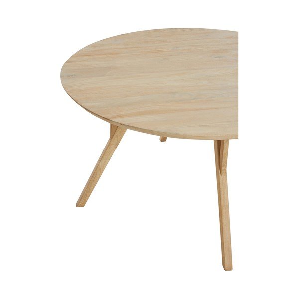 Mangófa kerek étkezőasztal ø 120 cm Quenza – Light & Living-image-3