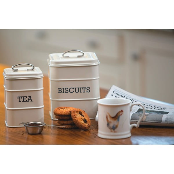 Teatartó acél doboz Living Nostalgia – Kitchen Craft-image-2