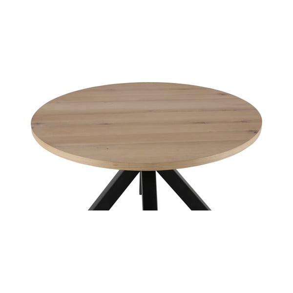 Maison kerek étkezőasztal fekete lábakkal, ø 120 cm - Canett-image-4