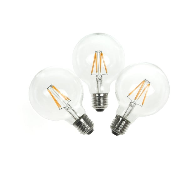 POP Crown LED izzó, E27 4W, 3 darab - Bulb Attack