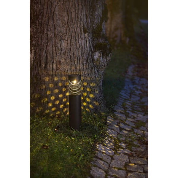 Blace fekete napelemes LED világítás rozsdamentes acélból, magasság 39 cm - Star Trading-image-3