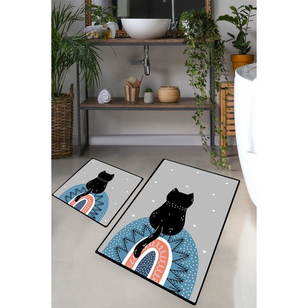 Fürdőszobai kilépő szett 2 db-os 60x100 cm Waiten – Foutastic-image-1