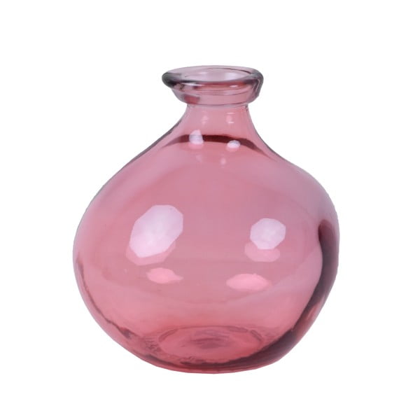 Artemis rózsaszín újrahasznosított üveg váza, magasság 18 cm - Ego Dekor