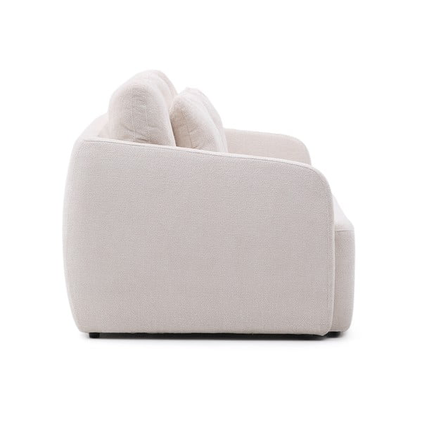 Krémszínű zsenília kinyitható kanapé 225 cm Laira – Kave Home-image-3