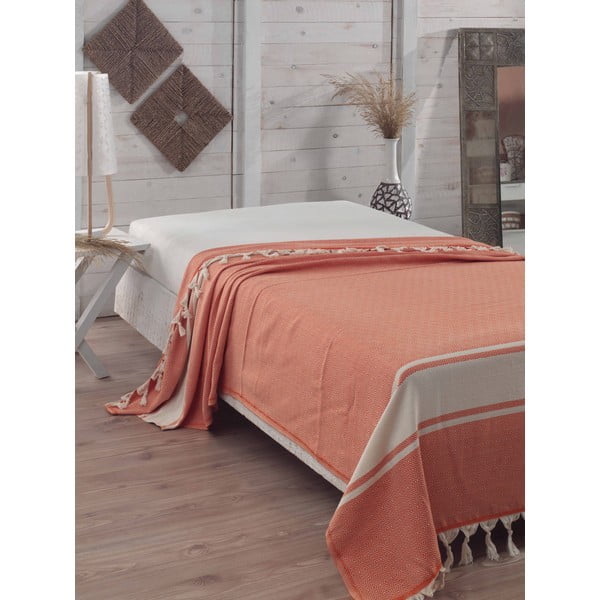 Elmas Orange ágytakaró, 200x240 cm