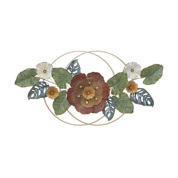 Eden virág motívumos fali fémdekoráció, 114,5 x 59,5 cm - Mauro Ferretti