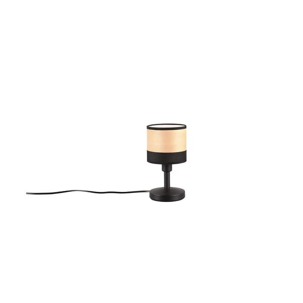 Fekete-natúr színű asztali lámpa (magasság 22 cm) Bolzano – Trio