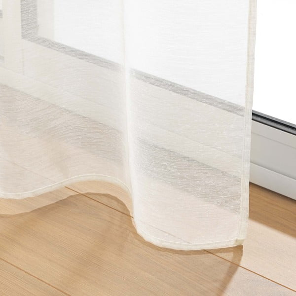 Krémszínű átlátszó függöny 140x240 cm Lissea – douceur d'intérieur-image-4