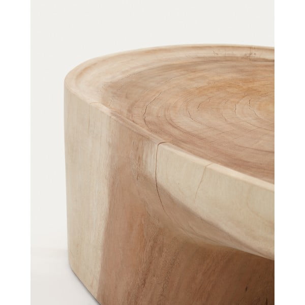 Natúr színű munggur fa dohányzóasztal 50x90 cm Mosi – Kave Home-image-4