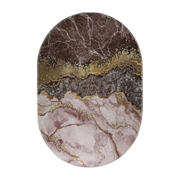 Barna-aranyszínű mosható szőnyeg 80x120 cm – Vitaus