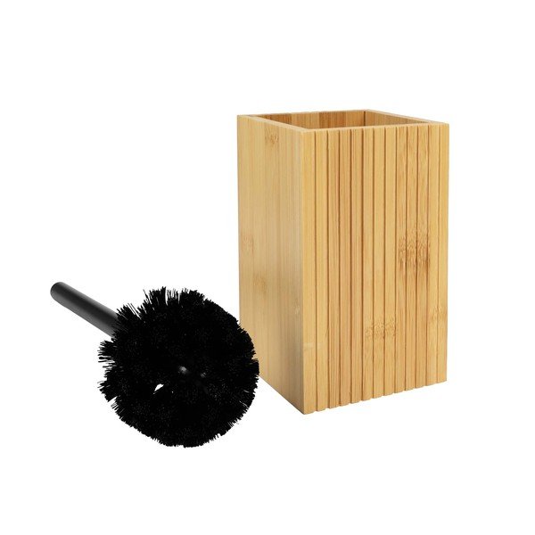 Natúr színű bambusz WC-kefe Hanoi – douceur d'intérieur-image-2