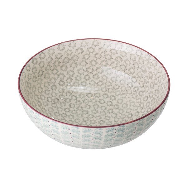 Maya kék-fehér agyagkerámia tál, ø 28,5 cm - Bloomingville-image-2