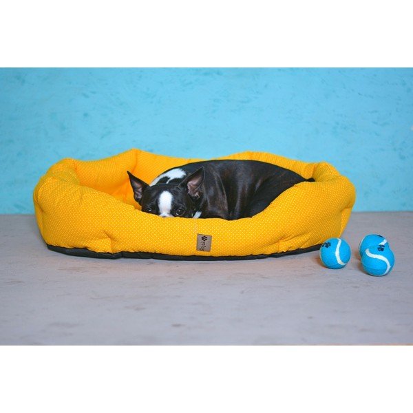 Sárga pamut fekhely 75x60 cm Sunny - Petsy-image-3