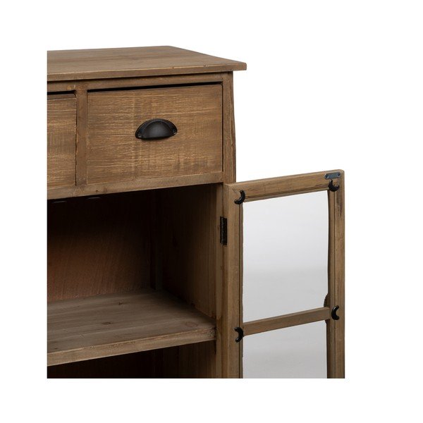 Natúr színű jegenyefenyő tálalószekrény 64x92,5 cm – Ixia-image-4