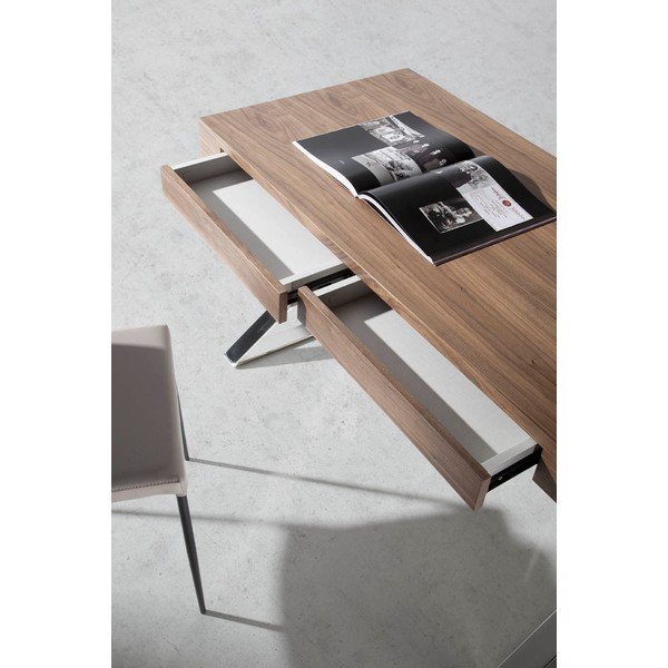 Walnut Smooth íróasztal - Ángel Cerdá-image-1