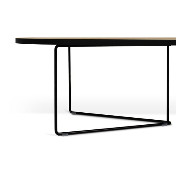 Dohányzóasztal tölgyfa furnérral Oval - TemaHome-image-4