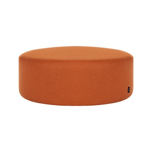 Terrakotta színű gyapjú puff Folk – noo.ma