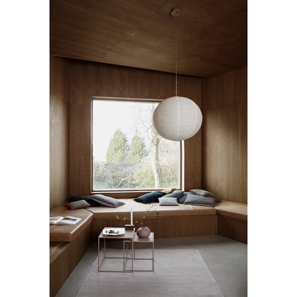 Bézs fém dohányzóasztal szett 2 db-os 40x40 cm Fera – Blomus-image-4